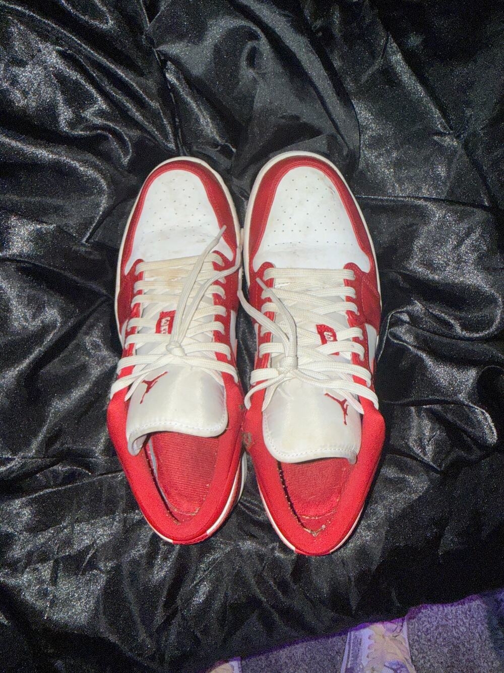 Air Jordan 1 Low Gym Red White Mens US 11 553558-611 Sneakers No Box